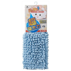 SUSU 抗菌ストロングWバスマット EC (M 40×60cm) ブルー【足拭き タオル 足ふき マイクロファイバー お風呂マット】