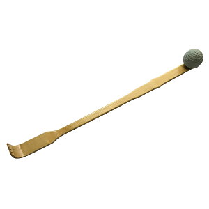 ボール付き 孫の手 47cm 35-190【まごの手 竹 竹製 肩たたき マッサージ ゴムボール付き】