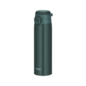 真空断熱ケータイマグ(ワンタッチ/ループ付き) 750ml ダークグレー JOS-750【THERMOS ワンタッチオープン 持ち運びループ 携帯マグ】