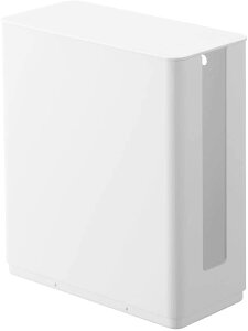 スマート 重ねられる スリム 蓋付き ルーター収納ケース ホワイト 4913【見せる!隠せる!ルーターボックス】