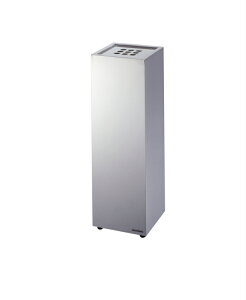 クリンスモーキング K1 W20×D20×H61.5cm 容量約1.8L【角型 ステンレス製ボディ BA仕上 業務用スタンド灰皿 屋内用 吸殻入れ 吸殻回収 商業施設 店舗 喫煙室 喫煙所 喫煙スペース ミヅシマ】