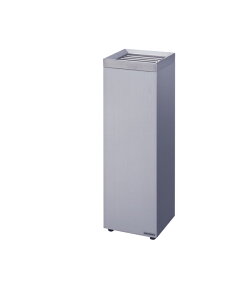 クリンスモーキング K23 W20×D20×H61.5cm 容量約2L【角型 ステンレス製ボディ ヘアーライン仕上 業務用スタンド灰皿 屋内用 吸殻入れ 吸殻回収 商業施設 店舗 喫煙室 喫煙所 喫煙スペース ミヅシ