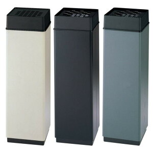 スモーキング 消煙 W20.3×D20.3×H64cm 容量約2L YS-24L-ID-B【スチール製ボディ 角型 業務用スタンド灰皿 屋内用 すいがら入れ 吸殻入れ 吸い殻入れ すいがら回収 吸殻回収 吸い殻回収 喫煙所 喫煙