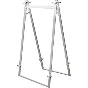 アルミフリーイーゼル800タイプ両面 AFEZ800R【W800×D910×H1775mm A0/B0 両面 2面 対応パネル寸法W850~1100/H850~1700/t=30mm以下 頑丈 屋外対応 パネル ポスター スタンド 常磐精工】