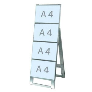 �J�[�h�P�[�X�X�^���h�Ŕ� A4��4�Ж� CCSK-A4Y4K�yW340×D395×H970mm A4��×4�� �Ж� �|�X�^�[�X�^���h ���O�Ή�(�|�X�^�[�ɂ͑ϐ����H�K�v) ��֐��H�z