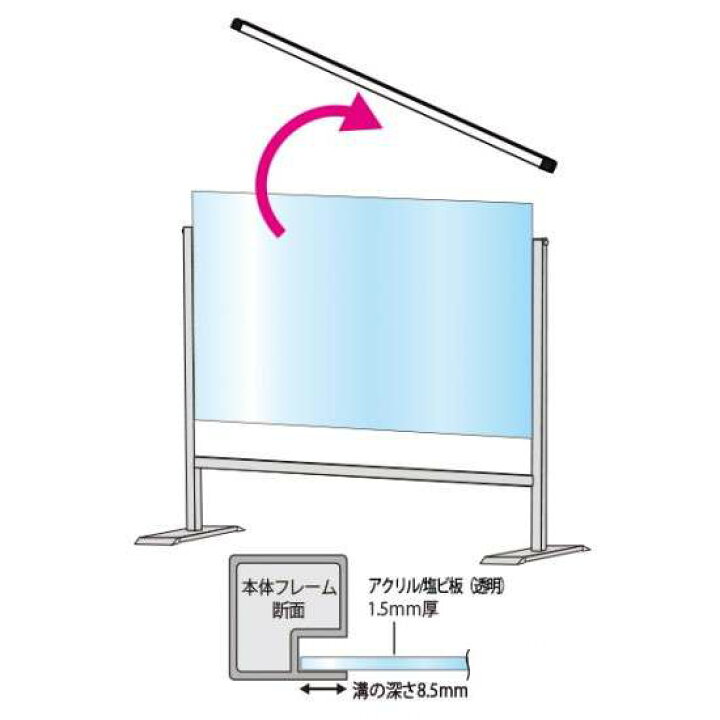 楽天市場】パーテーションスタンド600X900ハイ HBPH600X900【W936 