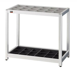 鍵無し傘立て アルミ傘立て TAK-18 18本立 幅56cm×奥行30cm×高さ50cm【鍵無し業務用傘立て オフィス 事務所 コンビニ ロビー トラスコ】