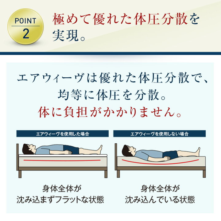 楽天市場】【P3倍☆4/15(水)20時〜4時間限定】【公式】エアウィーヴ 02 