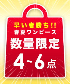 【 2024年 数量限定 】ワンピースが4~6点入ります!! 春物&夏物 レディース ワンピース ワンピ サマーワンピ サマーワンピース ドレス 春 夏 S M L XL 2XL 大きい 小さい 大きいサイズ 小さいサイズ 体型カバー 福袋 数量 限定 数量限定 特別 パック まとめ買い 人気 SNS