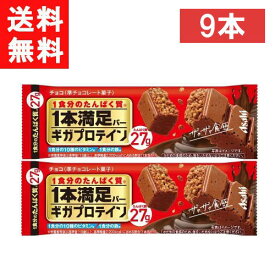 アサヒグループ食品 1本満足バー ギガプロテイン チョコ 9本