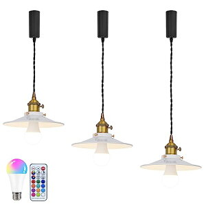 3�Z�b�g �y���_���g���C�g �d���F�{11�FRGB �݂艺�����C�g �_�N�g���[���� ���C�e�B���O���[���p �R�[�h100cm ���[�R�b�v�t�� �����R���� �^�C�}�[�@�\ ���[�h�ւ��� �Ɠx���� RGB�d���t