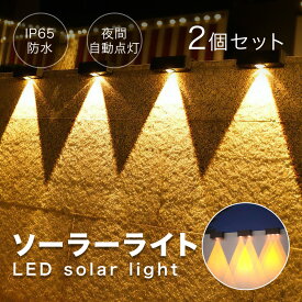 ＼マラソン限定8％OFF+P5倍／✨新規格追加✨【2個セット】 ソーラーライト LED ガーデンライト 屋外 照明 明るい 庭園 ソーラー充電式 階段ライト ガーデンソーラーライト イルミネーション 太陽光 おしゃれ 門柱灯 表札灯 庭 花壇 歩道 IP65防水 置き型 防犯 自動点灯
