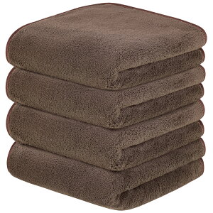 フェイスタオル 4枚セット 75x35cm マイクロファイバー タオル ホテル仕様 吸水速乾 肌触り抜群 セット ホテルスタイル 掛けれる 浴用 プール用 家庭用 業務用 厚手 吸水 速乾 防臭 ふわふわ 新