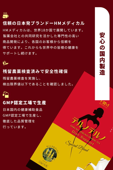 楽天市場】愛粧堂 デルノデルノ ダイエット茶 ハーブティー : 愛粧堂 