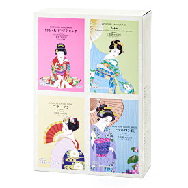 【期間限定レビュープレゼント】愛粧堂 シートマスク フェイスマスク フェイスパック 人気マスク 舞妓マスク 3GF コラーゲン ヒアルロン酸 緑茶 Q10 プラセンタ 日本製 個包装 プレミアム スキンケア