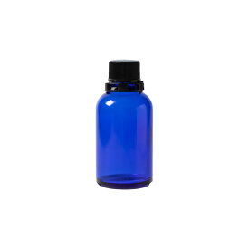 (生活の木)青色ガラス容器50ml（植物油用）