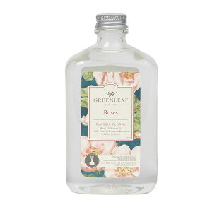 【グリーンリーフ】GREENLEAFシグネチャーリードディフューザー用詰め替えオイル ローズ 250?女性に人気を誇る豊かで優雅な香りです。