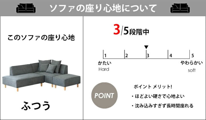 楽天市場】ソファー 3人掛け 幅240 コーナーソファ ソファ おしゃれ 