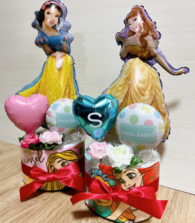 楽天市場 おむつケーキ 女の子 ディズニー Disney ディズニープリンセス 出産祝い プリンセス かわいい オムツケーキ ギフト パンパース 誕生日 百日 ハーフバースデー 初誕生 お祝い おもちゃ イニシャルシール付き おむつギフト 出産祝い 家具 雑貨のお店aisora
