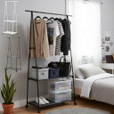 ハンガーラック スリム キャスター 2段 キャスター付 洋服ラック おしゃれ 棚付き 玄関 コンパクト 幅88cm 軽量 省スペース キャスター付き 洋服収納 コートハンガー 収納ラック パイプハンガー ポールハンガー 収納棚シンプル 収納 リビング ラック コート掛け 洋服掛け