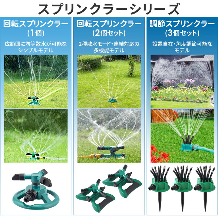 楽天市場】【 360度回転 】 スプリンクラー 庭 園芸用 散水 農業 畑 