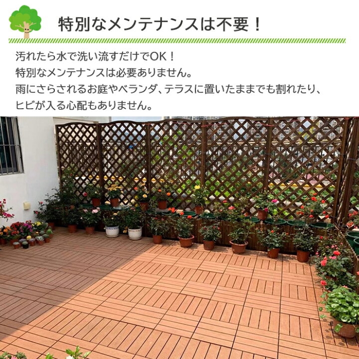 ウッドパネル ウッドタイル 庭 タイルデッキ ベランダ タイル 4枚組 おしゃれ ジョイント ウッドパネル ウッドタイル 庭 タイルデッキ ベランダ タイル 4枚組 おしゃれ ジョイント