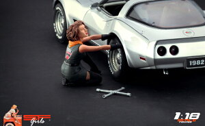 SF Scale Figures 1/18 zC[  tBMA Girl changing wheel ~jJ[͕t܂B