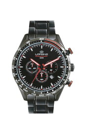 LORENZ 時計 Motorsport Watch Granpremio Chronograph Steel Black / Red Racing with Special Box Helm Lorenz