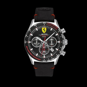 Ferrari ���v Watch Pilota Evo Chrono Black Leather