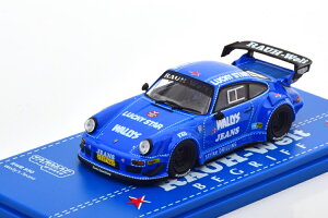 ^[}bN 1/43 |VF RWB 930 tEFg EH[[ W[Y u[ zCgTarmac 1:43 Porsche RWB 930 Rauh Welt Wally s Jeans blue white