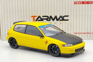TARMAC WORKS 1/18 z_ VrbN EG6 Xv[ CG[Tarmac Works 1/18 Honda Civic EG6 Spoon Yellow