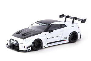 �^�[�}�b�N ���[�N�X 1/43 ���Y 35GT-RR LB-�V���G�b�g ���[�N�X GT �z���C�gTarmac Works 1:43 LB-Silhouette WORKS GT NISSAN 35GT-RR White HOBBY43