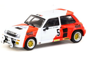 �^�[�}�b�N���[�N�X 1/64 ���m�[ 5 �^�[�{ #5 �����[ �f�����@�[�� 1982Tarmac Works 1:64 Renault 5 Turbo #5 Rallye du Var 1982