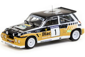 �^�[�}�b�N���[�N�X 1/64 ���m�[ 5 �}�L�V �^�[�{ #1 �����[ �f�����@�[�� 1986Tarmac Works 1:64 Renault 5 MAXI Turbo #1 Rallye du Var 1986