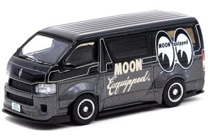 ^[}bN[NX 1/64 g^ nCG[X Ch{fB [ACY ubNTarmac Works 1:64 Toyota Hiace Widebody Mooneyes Black
