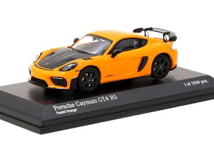 ~j`vX × ^[}bN[NX 1/64 |VF PC} GT4 RS pXeIW fBXvCV[P[XtMinichamps x Tarmac Works 1:64 Porsche Cayman GT4 RS Pastel Orange display showcase