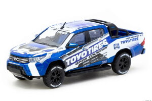 ^[}bN[NX 1/64 g^ nCbNX sbNAbv g[[^C u[ zCg ubNTarmac Works 1:64 Toyota Hilux Pick-Up Toyo Tires blue white black