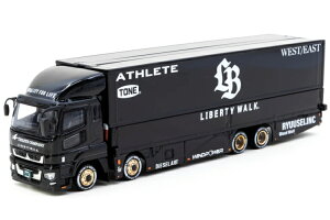 �^�[�}�b�N���[�N�X 1/64 �O�H �ӂ��� �X�[�p�[�O���[�g LB�g���b�N �u���b�NTarmac Works 1:64 Mitsubishi Fuso Super Great LB-Truck black