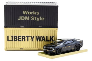 �^�[�}�b�N���[�N�X 1/64 �_�b�W �`�������W���[ SRT �w���L���b�g LB���[�N�X �u���b�N���^���b�NTarmac Works 1:64 Dodge Challenger SRT Hellcat LB-WORKS black metallic