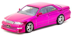 �^�[�}�b�N���[�N�X 1/64 VERTEX �g���^ �}�[�NII JZX100 ���b�h ���^���b�N �`�F�C�X�J�[Tarmac Works 1:64 VERTEX Toyota Mark II JZX100 Red Metallic Chase Car