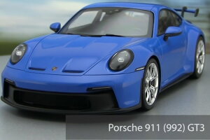 ~j`vX 1/18 |VF 911 (992) GT3 2021 u[/Vo[Minichamps 1:18 Porsche 911 (992) GT3 2021 2021 sharkblue / silver rims