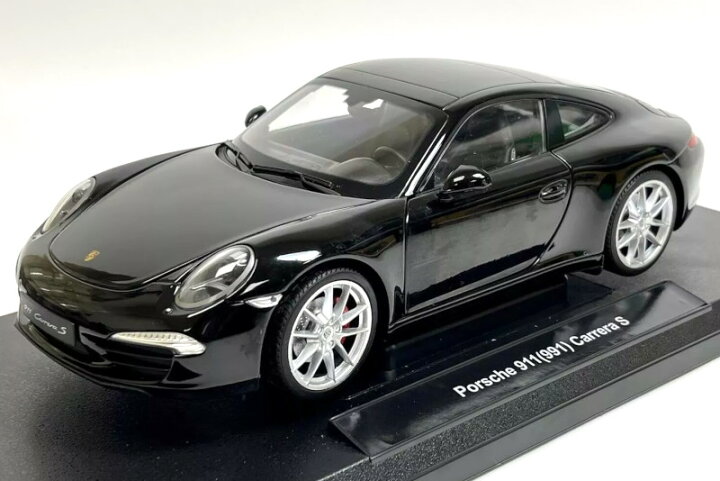 楽天市場】WELLY 1/18 ポルシェ 911 991 カレラ S ブラック 開閉 