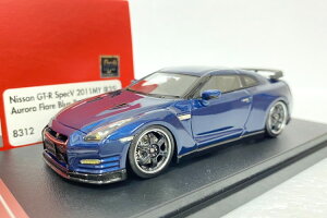 HPI RACING 1/43 ���Y R35 GTR �X�y�b�N V �u���[ 2011 �}�C�����X�P�[�����f���J�[HPI RACING 1:43 Nissan R35 GTR Spec V Blue 2011 My Resin Scale Model Car
