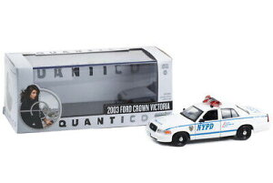�O���[�����C�g 1/43 �t�H�[�h �N���E�� �r�N�g���A NYPD 2003 TV �V���[�Y �N�����e�B�R (2015-18)Greenlight 1:43 Ford Crown Victoria NYPD 2003 TV series Quantico (2015-18)