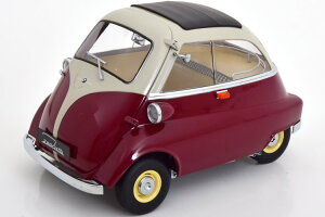 KK-Scale 1/12 BMW 250 �C�Z�b�^ 1959 �_�[�N���b�h/���C�g�O���[ �J��KK-Scale 1:12 BMW 250 Isetta 1959 darkred lightgrey