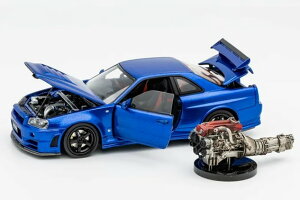 PGM 1/43 Y GTR R34 Z-Tune u[ tI[v GWt JPGM 1:43 Nissan GTR R34 Z-Tune Blue Full Open With Engine Deluxe