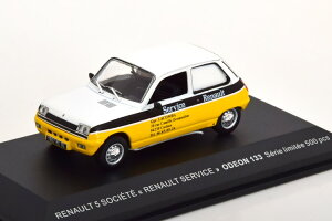ODEON 1/43 ���m�[ 5 �\�V�G�e ���m�[�T�[�r�X �C�G���[/�z���C�g/�u���b�N 500�����Odeon 1:43 Renault 5 Societe Renault Service yellow white black Limited Edition 500 pcs