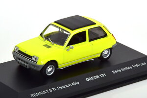 ODEON 1/43 m[ 5 TL Decouvrable CG[/ubN 1000Odeon 1:43 Renault 5 TL Decouvrable yellow black Limited Edition 1000 pcs