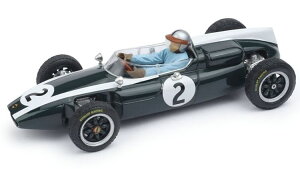 Brumm 1/43 N[p[ T53 #2 CMXOv tH[~1 1960 hCo[tBMAt u[XE}N[Brumm 1:43 Cooper T53 #2 British GP formula 1 1960 with driver figure Bruce McLaren
