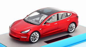 LS-COLLECTIBLES 1/18 �e�X�� ���f�� 3 ���b�h���^���b�N 500�����LS-COLLECTIBLES 1:18 Tesla Model 3 redmetallic Limited Edition 500 pcs